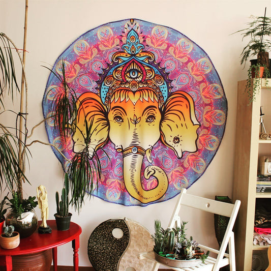 Ganesha - Wandverkleidung 150x150 cm