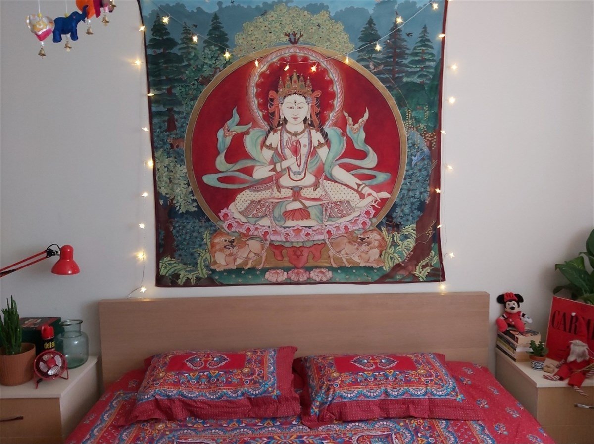 Avalokitesvara - Wandverkleidung 75x75 cm