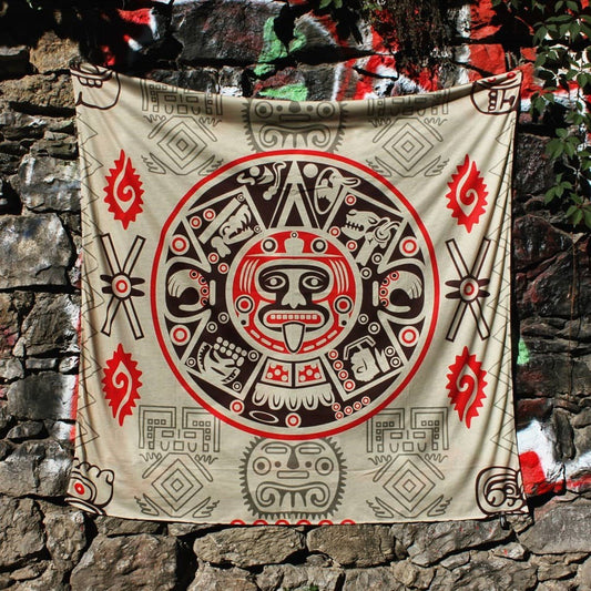 Aztekischer Sonnenkalender - Wandverkleidung 75x75 cm
