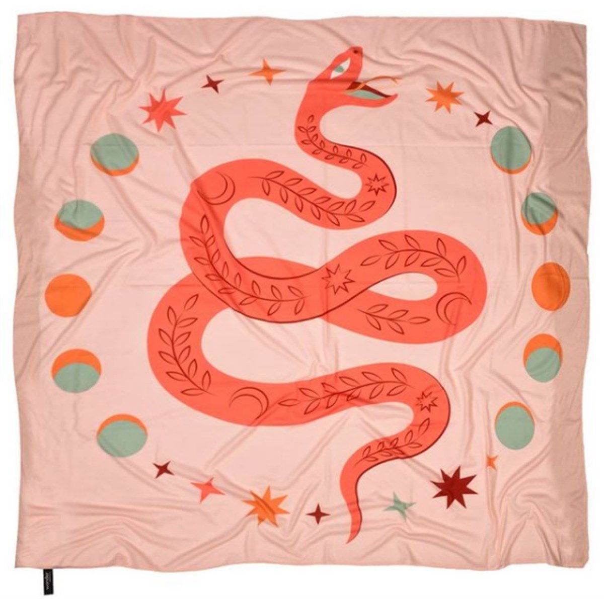 Healer Snake & Moon Cycle - Wandverkleidung 75x75 cm