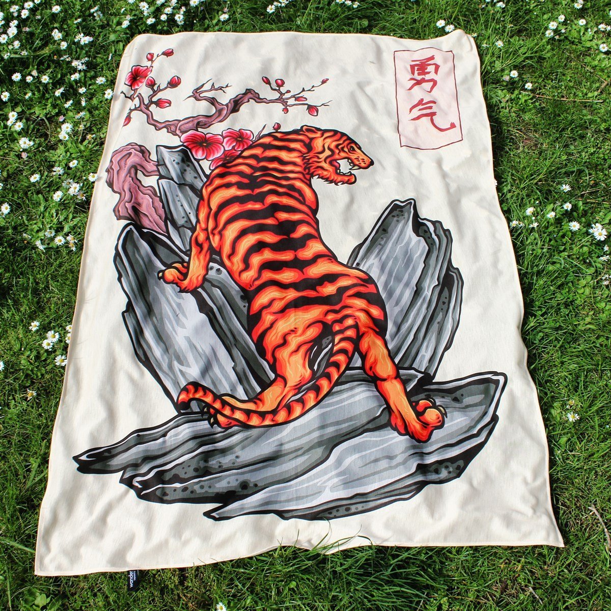 Japanischer Tiger  - Wandverkleidung 150x105 cm